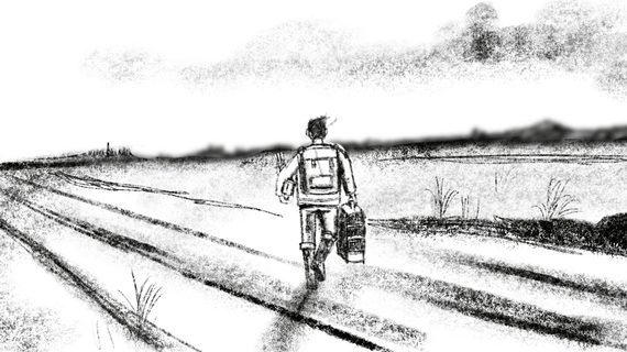 Patrick Hough, The Black River of Herself, Images from storyboard